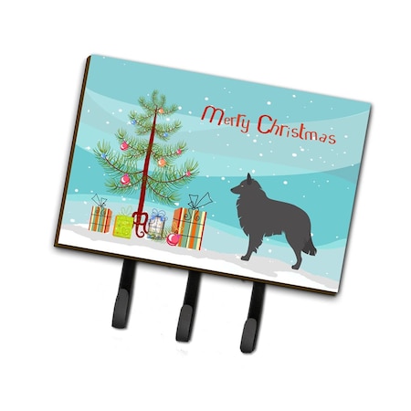 Carolines Treasures Groenendael Belgian Shepherd Christmas Leash or Key Holder BB8463TH68